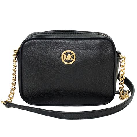 michael kors cross body bag black|Michael Kors black small purse.